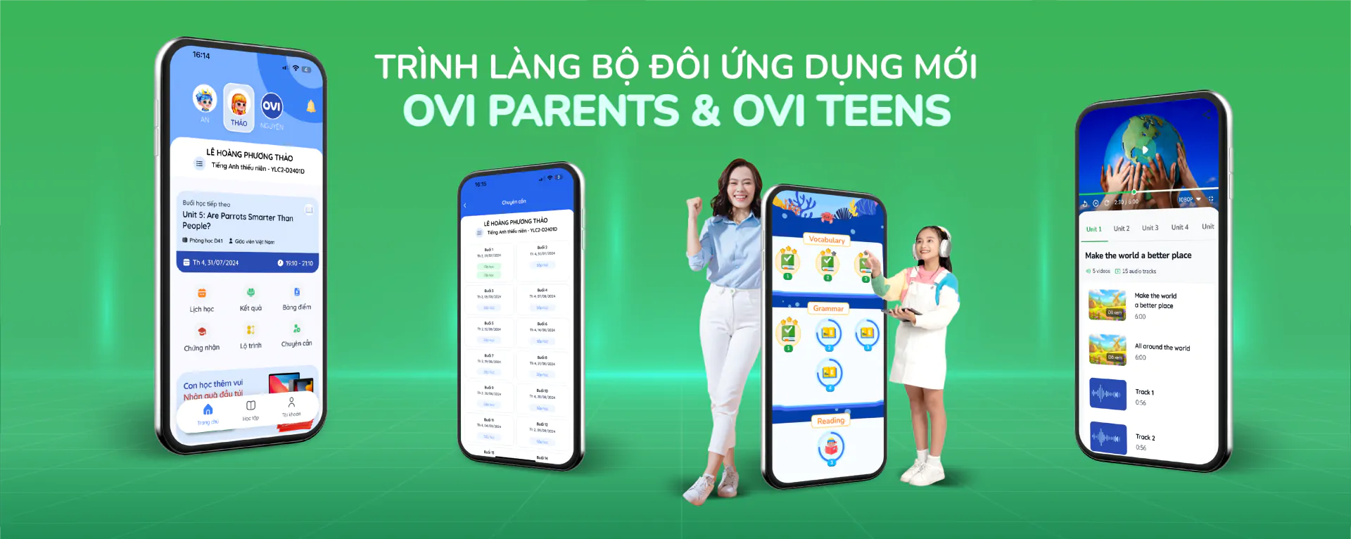 VUS RA MẮT BỘ ĐÔI ỨNG DỤNG ĐỘC QUYỀN OVI PARENTS & OVI TEENS - NÂNG CAO TRẢI NGHIỆM HỌC TẬP CHO PHỤ HUYNH - HỌC VIÊN YOUNG LEADERS