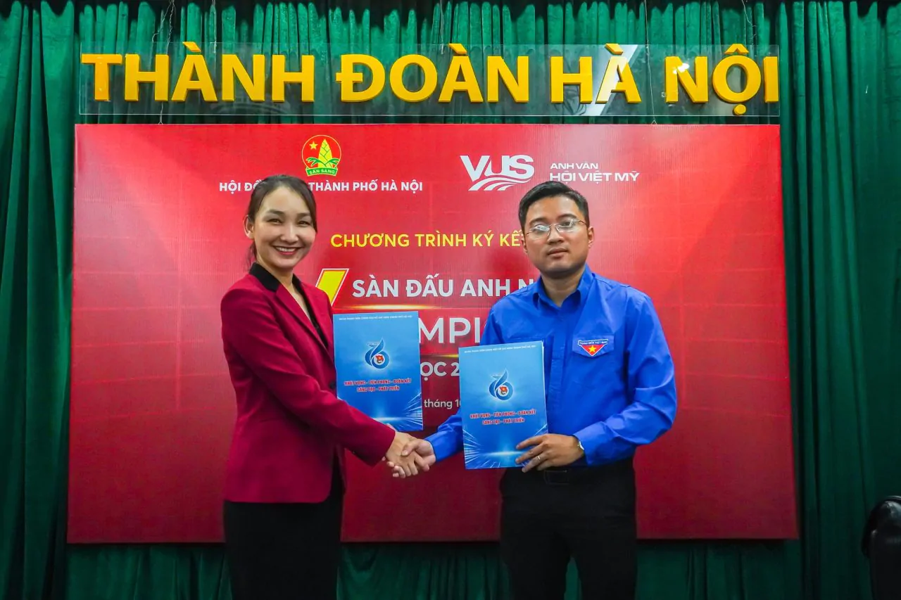 VUS kết hợp cùng Hội đồng đội Thành phố Hà Nội tổ chức Sàn đấu Anh ngữ V Champions 2023