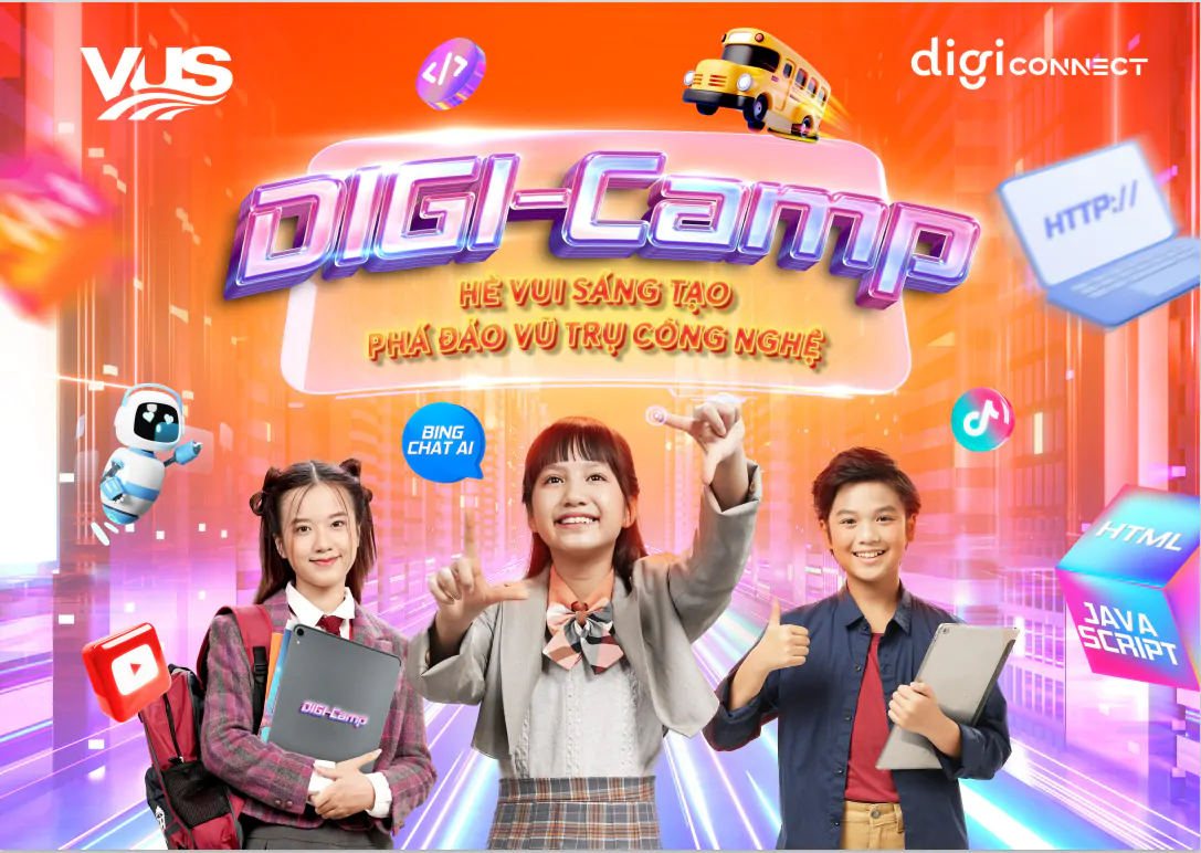 VUS ra mắt Trại hè công nghệ DIGI-Camp dành cho teen 11 - 16 tuổi