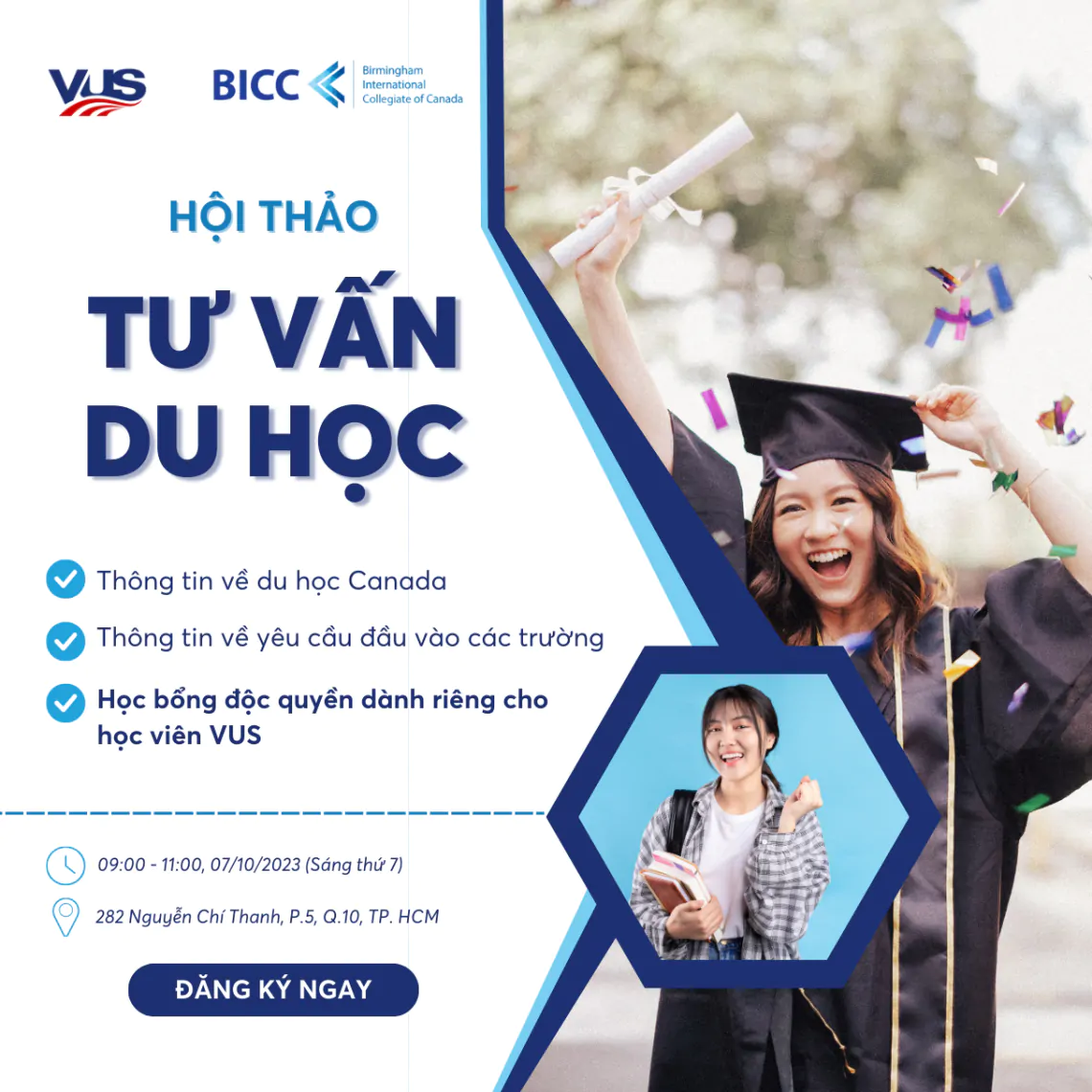 VUS tổ chức hội thảo về du học Canada với mức học bổng độc quyền hấp dẫn